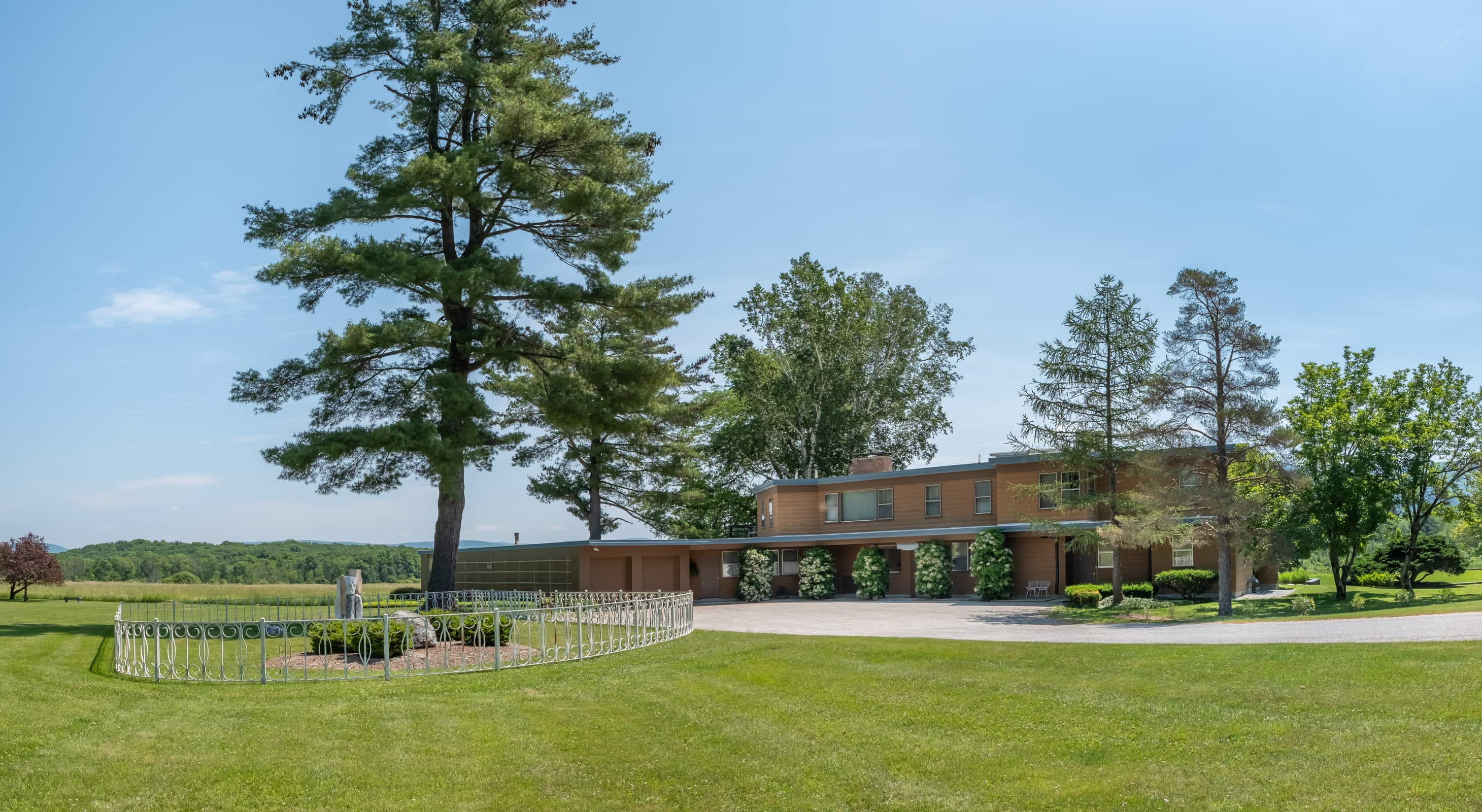 Exterior and front gardens at our Williamstown, MA B&B