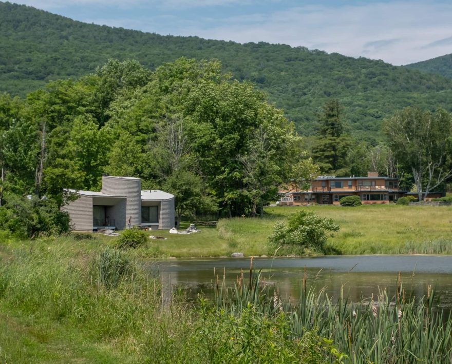 Exterior and gardens of both buildings on the property