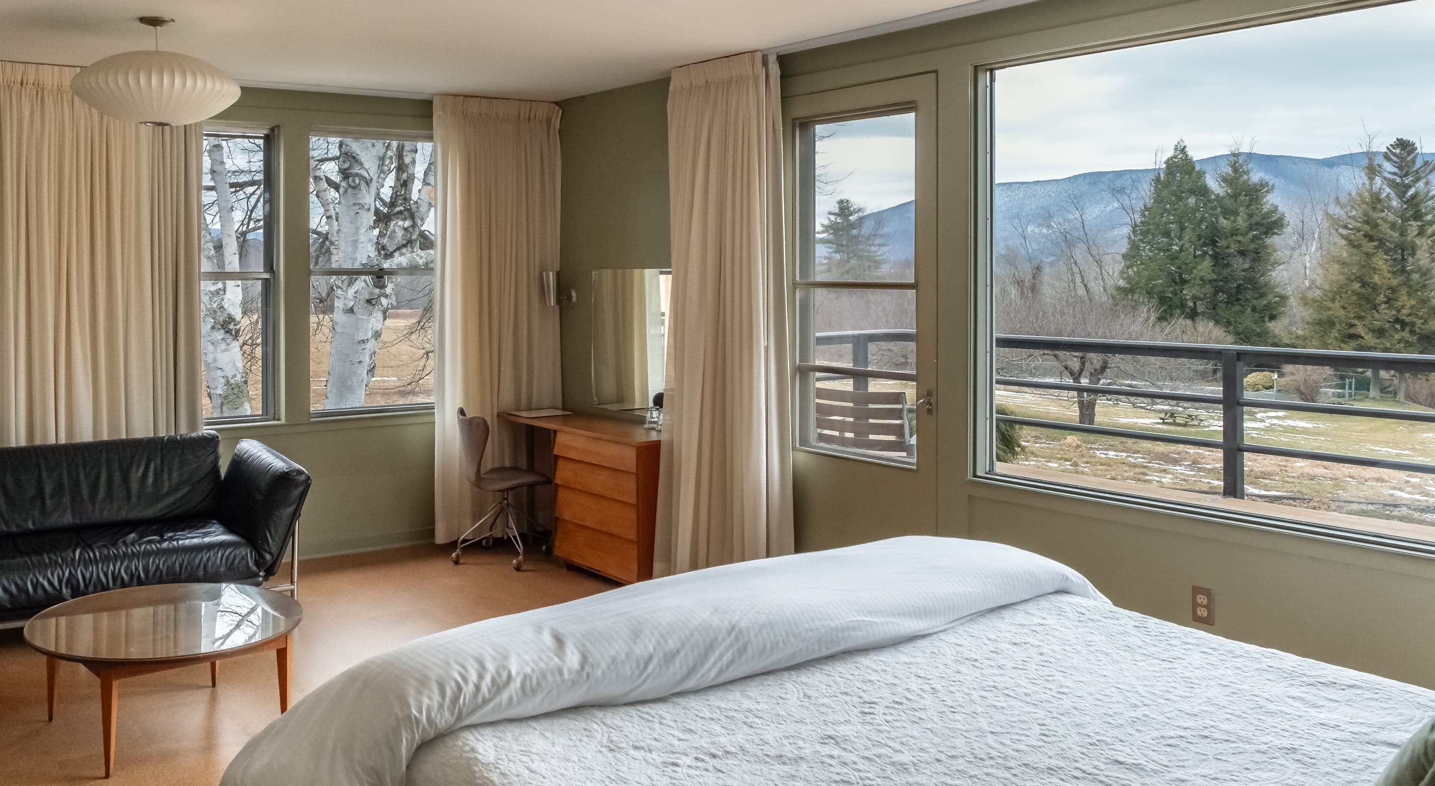 Berkshires, MA lodging with views of mountains from Greylock Room