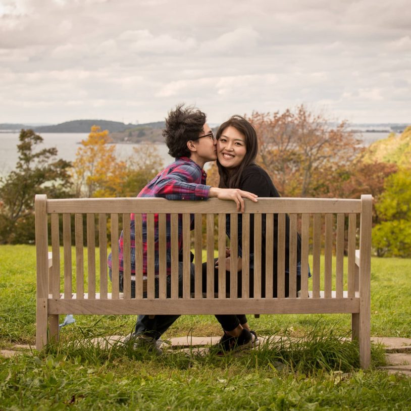 Couple on a bench