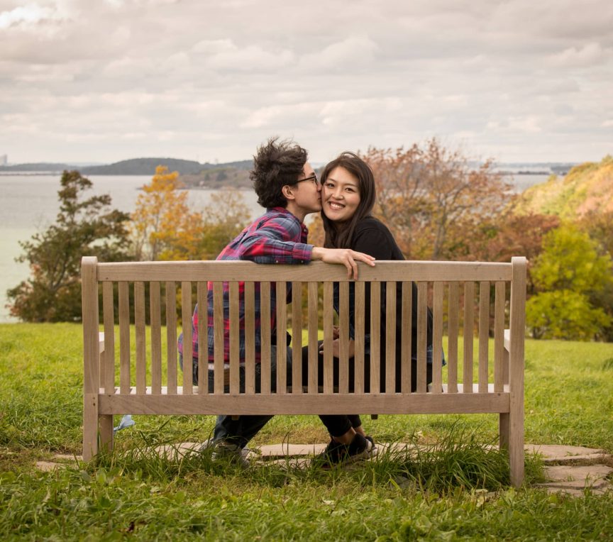 Couple on a bench