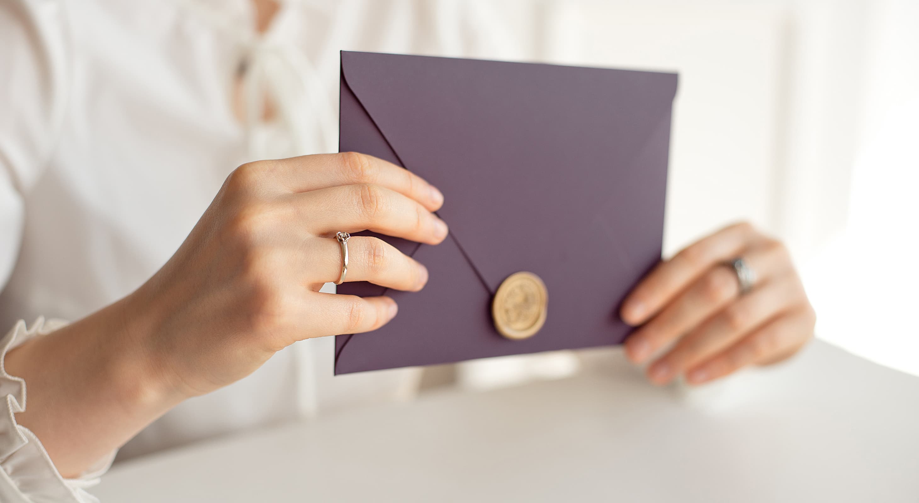 Woman holding a gift card